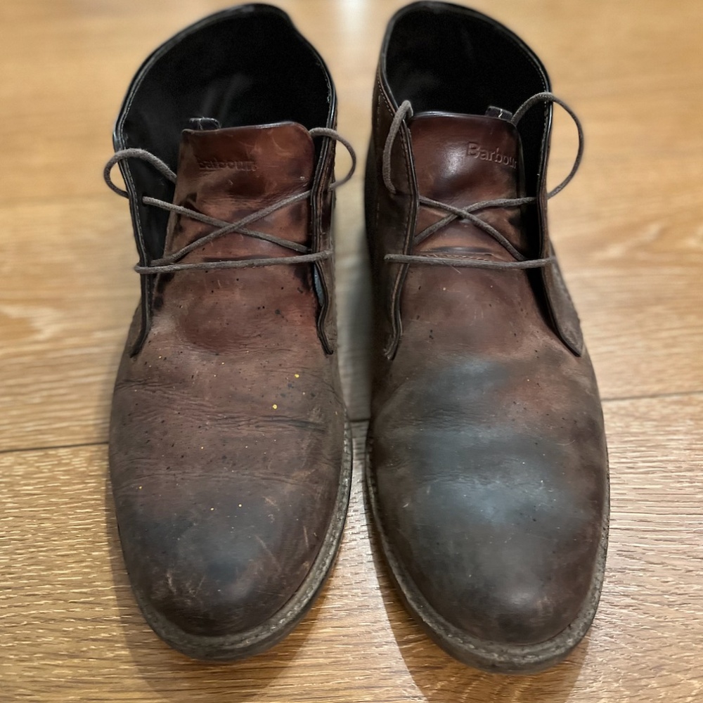 Mens Readhead Barbour Chukka Boots - Leather - Size 9
